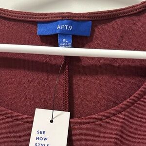 Apt. 9 Rich Burgundy dress XL very cute great for work or church